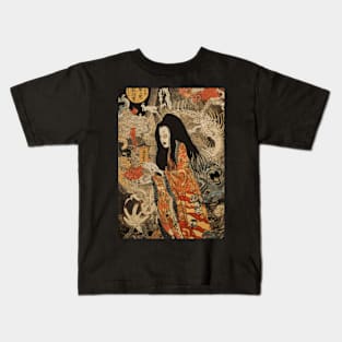 A Japanese Horror Ghost Kids T-Shirt